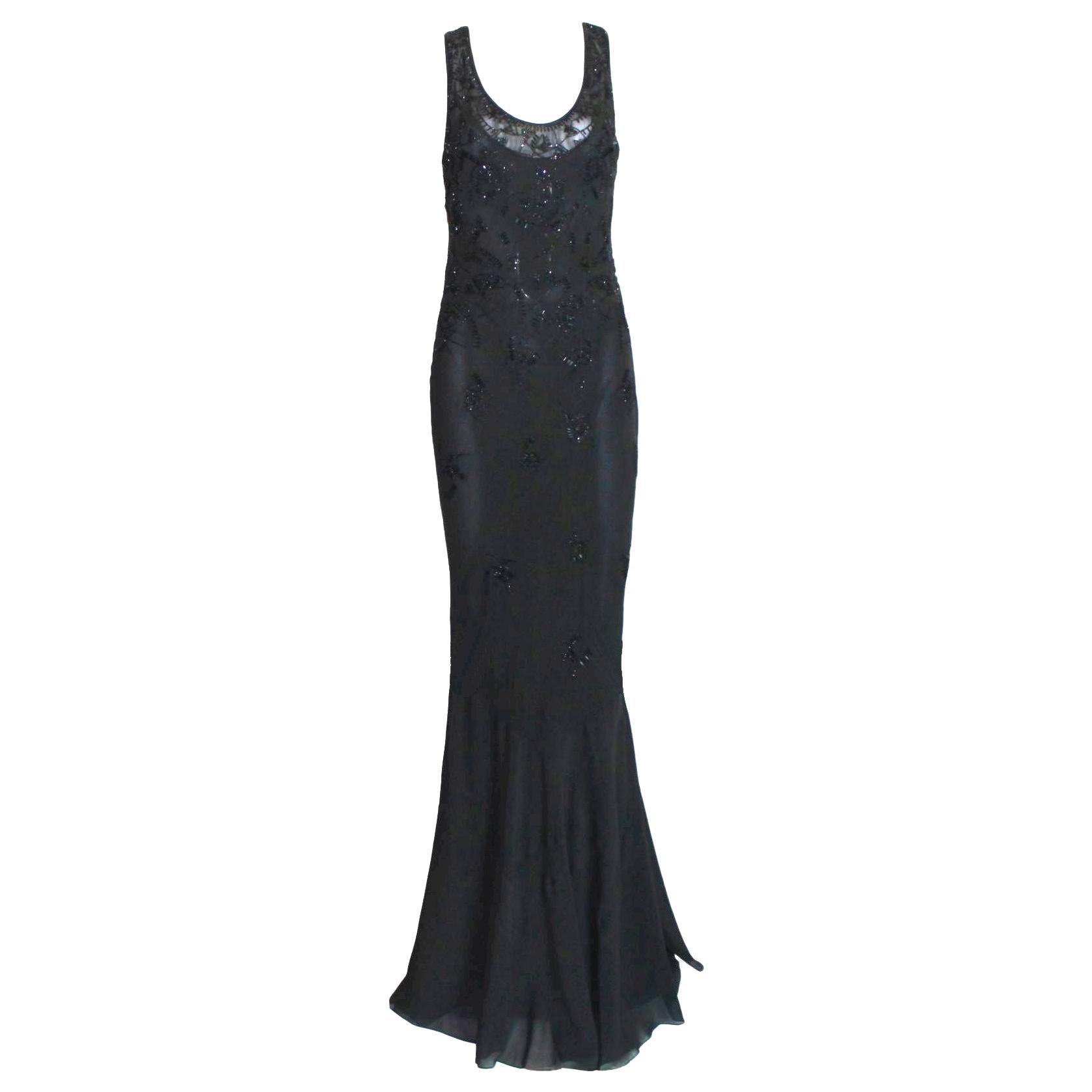 1986 CHRISTIAN DIOR Haute Couture Black Velvet Strapless Gown at 1stDibs