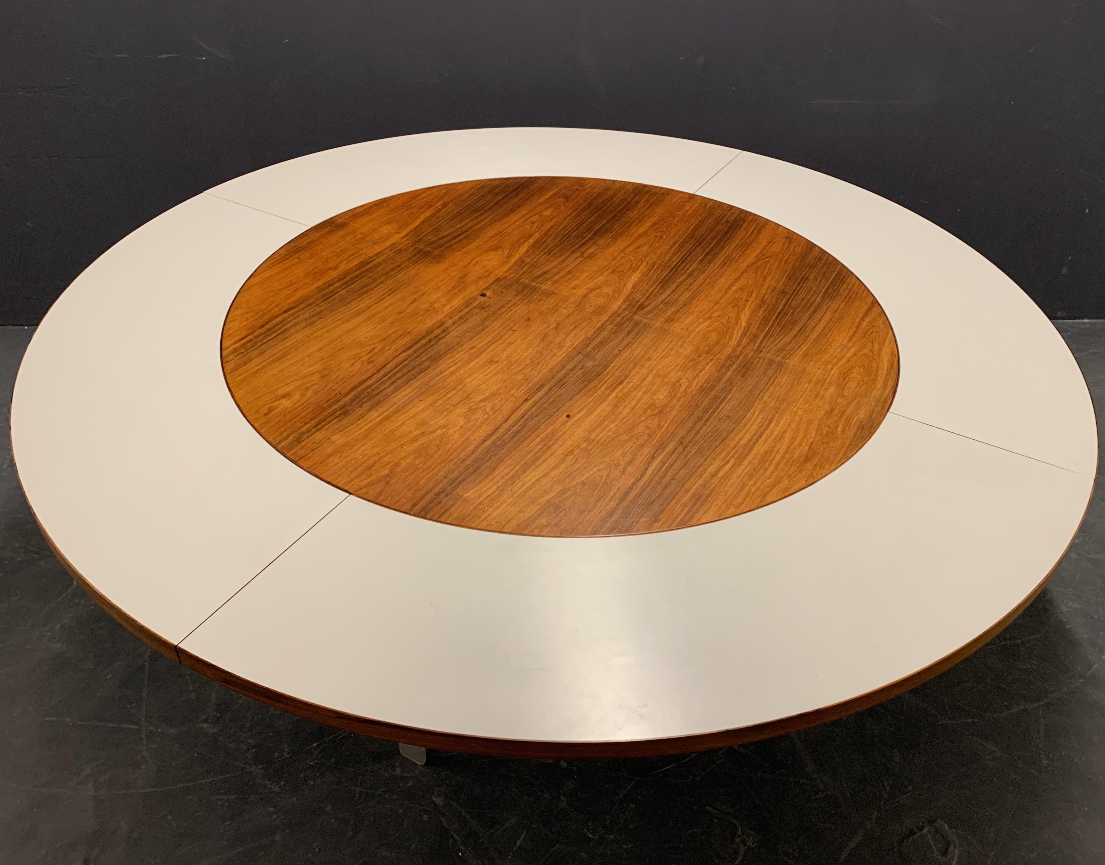 Aluminum Breathtaking Circular Extension Table No. 54 by Jorgen Hoj