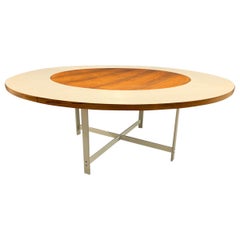 Breathtaking Circular Extension Table No. 54 by Jorgen Hoj