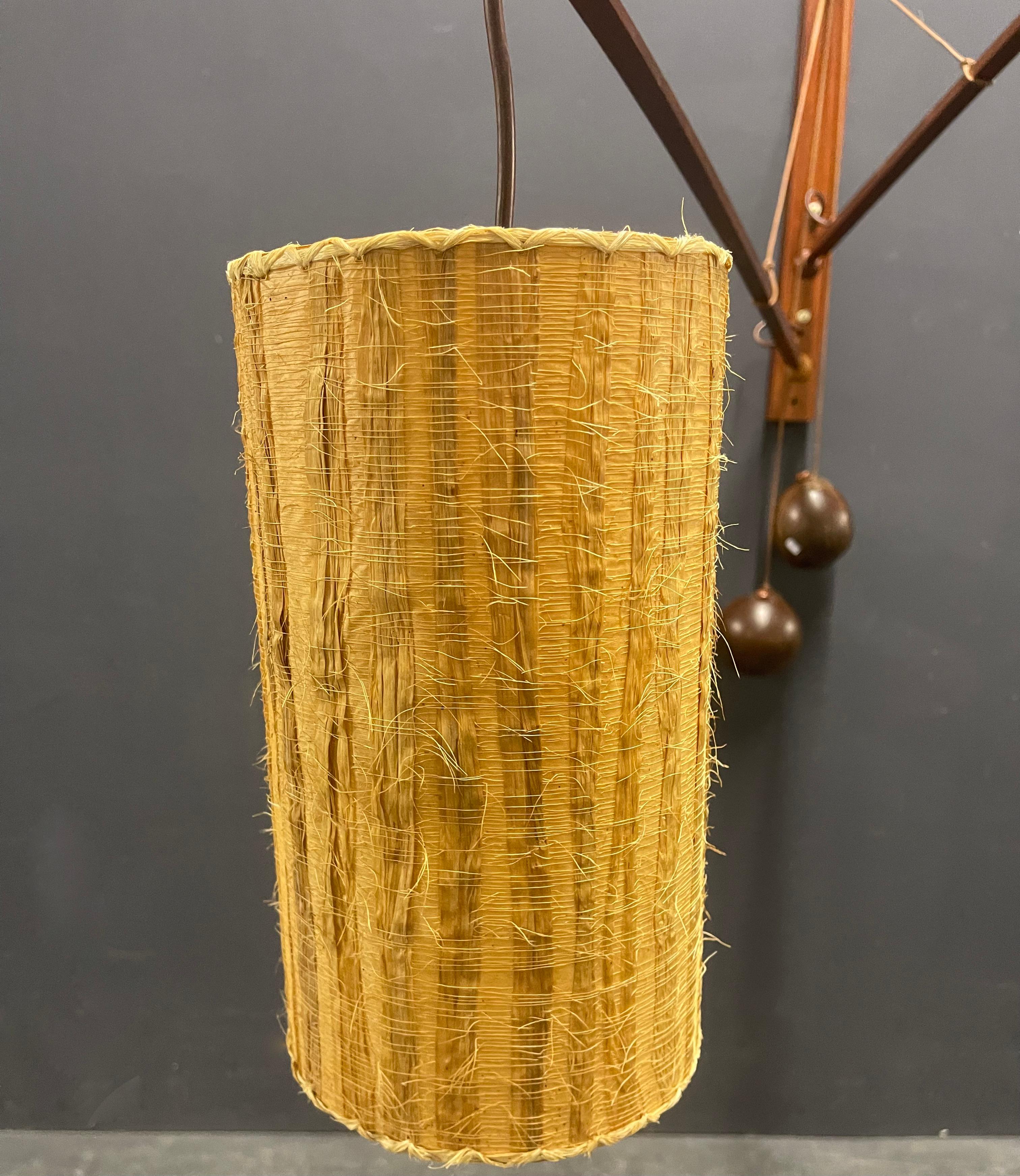 breathtaking coconut weight wall lamp by skrip In Good Condition For Sale In Munich, DE