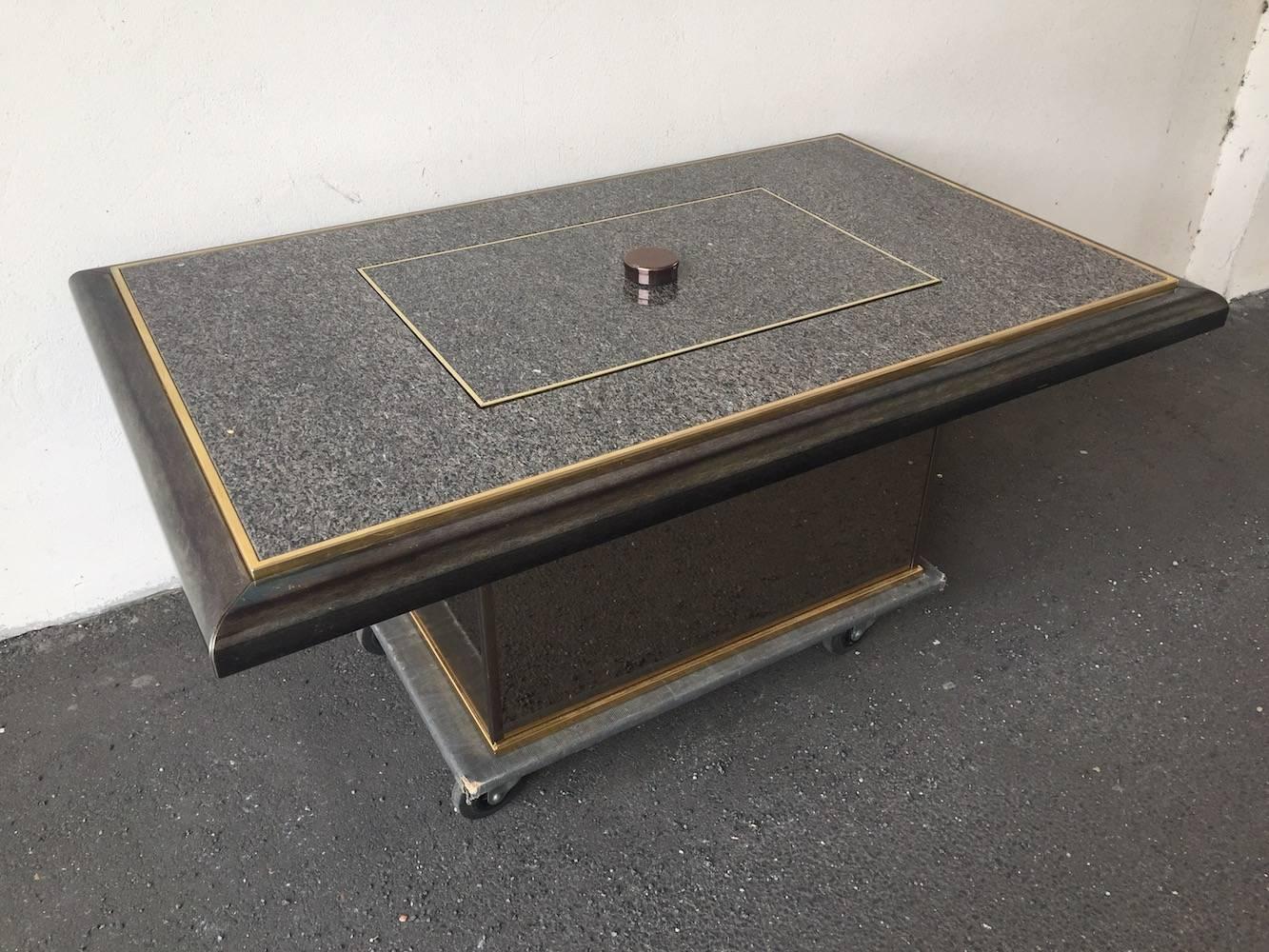 Breathtaking Coffee Table with Drinks Cupboard / Opens Magic For Sale 2