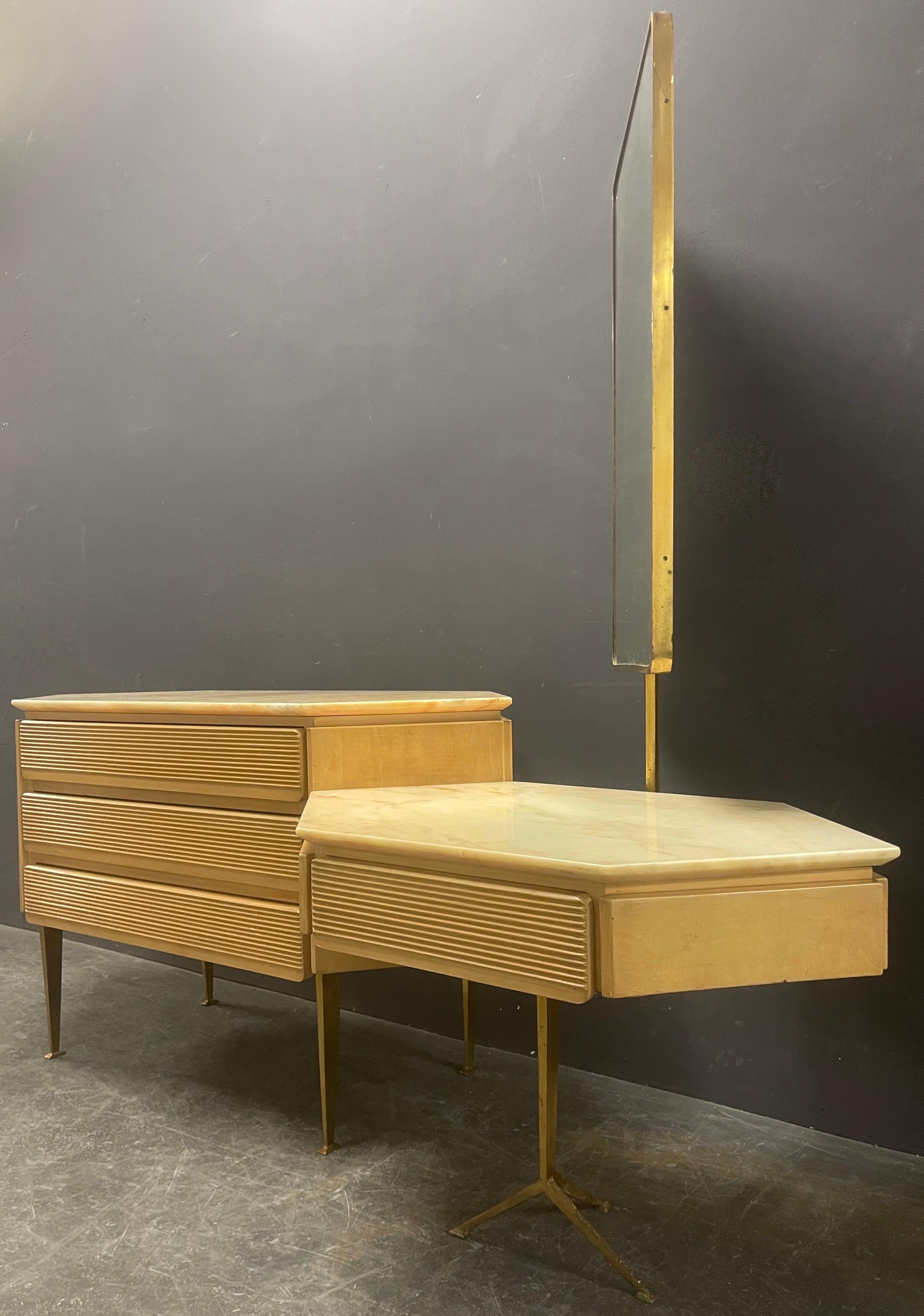 we are very happy and proud to present this outstanding rare and wonderful - possibly unique - piece of furniture. purchase from an italien estate at lake como - full of wonderful pieces by the great designer gio ponti. the grandparents of the owner