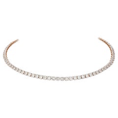 Für sie eine atemberaubende Diamant-Halskette aus 18 Karat Roségold