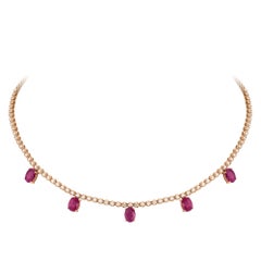 Breathtaking Diamond 18k Rose Gold Necklace for Her
