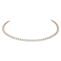 Breathtaking Diamond 18k Rose Gold Necklace for Her