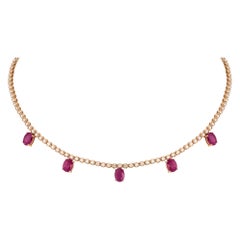 Breathtaking Diamond 18k Rose Gold Necklace for Her