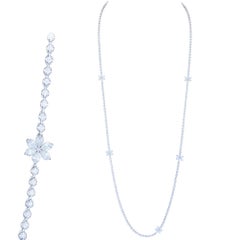 Collana mozzafiato in oro bianco 18 carati con diamante per lei