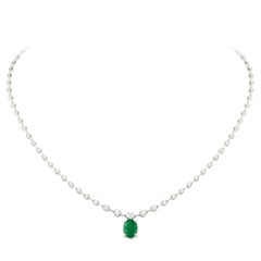 Breathtaking Diamond 18k White Gold Necklace for Her
