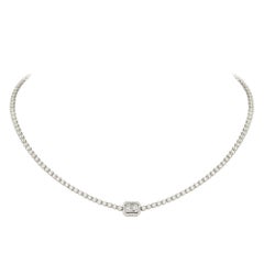 Breathtaking Diamond 18k White Gold Necklace for Her