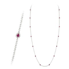 Breathtaking Diamond 18k White Gold Necklace for Her