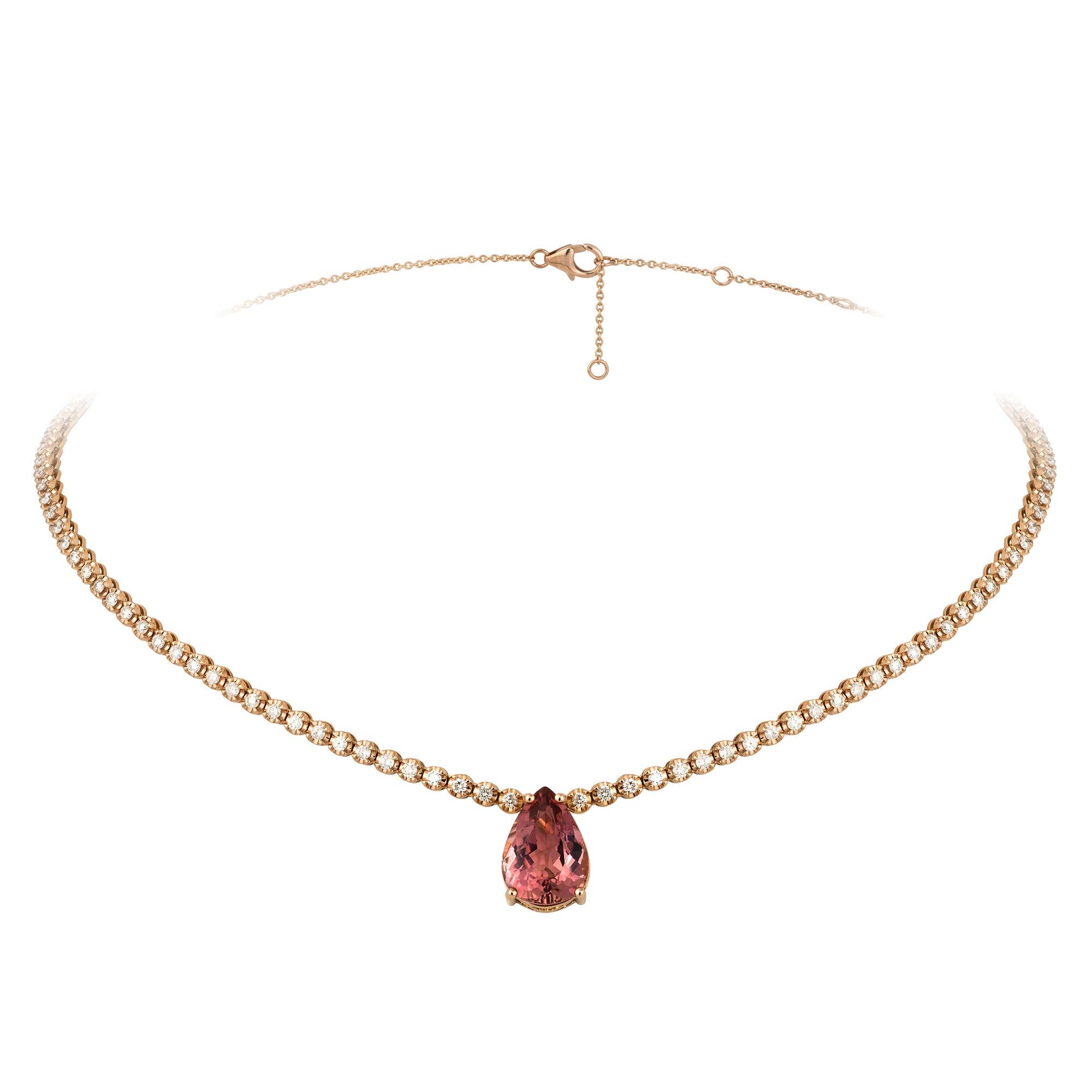 Collana mozzafiato in oro bianco 18 carati con diamante per lei In condizioni Nuovo in vendita a Genève, GE