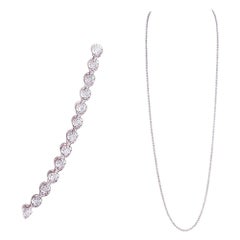 Breathtaking Diamond 18k White Gold Necklace for Her