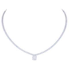 Breathtaking Diamond 18K White Gold Necklace for Her