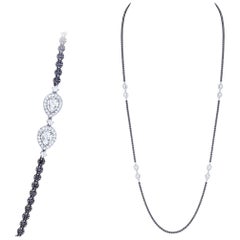 Collier à couper le souffle en or blanc 18 carats avec diamants pour elle