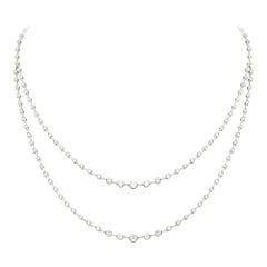 Breathtaking Diamond 18k White Gold Necklace for Her