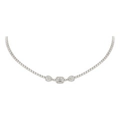 Breathtaking Diamond 18k White Gold Necklace for Her