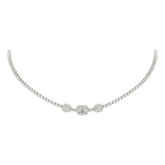 Breathtaking Diamond 18k White Gold Necklace for Her