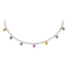 Breathtaking Diamond 18k White Gold Necklace for Her