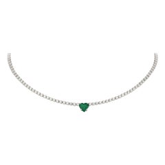 Breathtaking Diamond 18k White Gold Necklace for Her