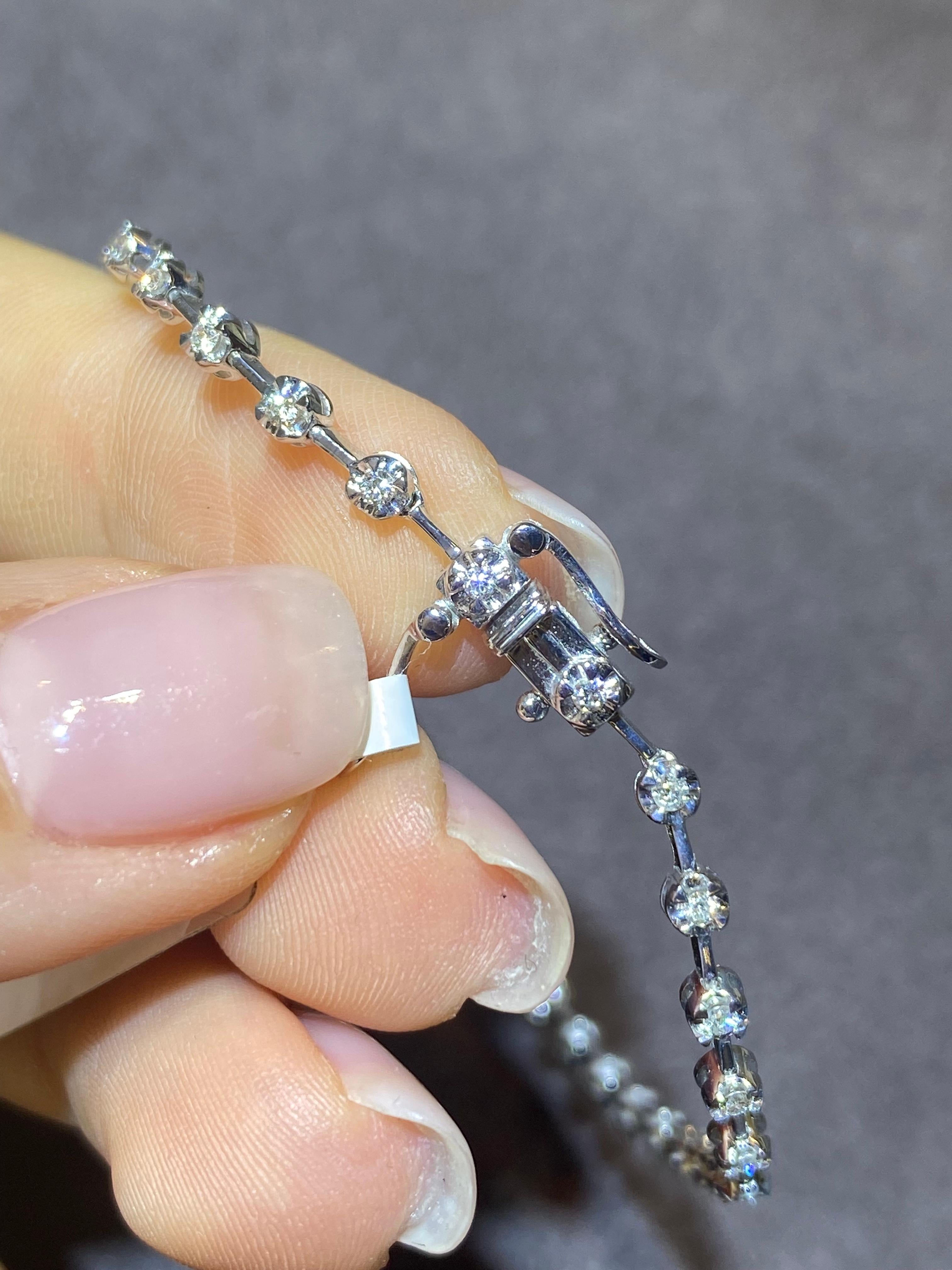White 18K Gold Bracelet

With a heritage of ancient fine Swiss jewelry traditions, NATKINA is a Geneva-based jewelry brand that creates modern jewelry masterpieces suitable for everyday life.
It is our honor to create fine jewelry, and it’s for that
