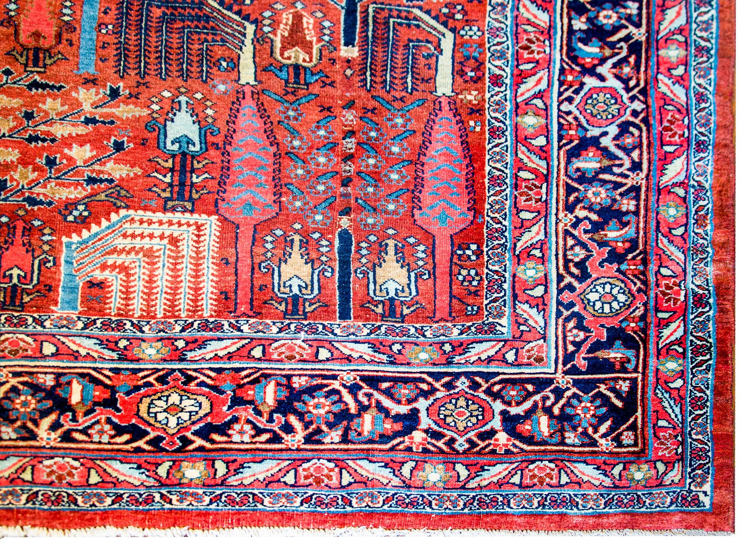 Bidjar-Teppich des frühen 20. Jahrhunderts, atemberaubend (Sarouk Farahan) im Angebot