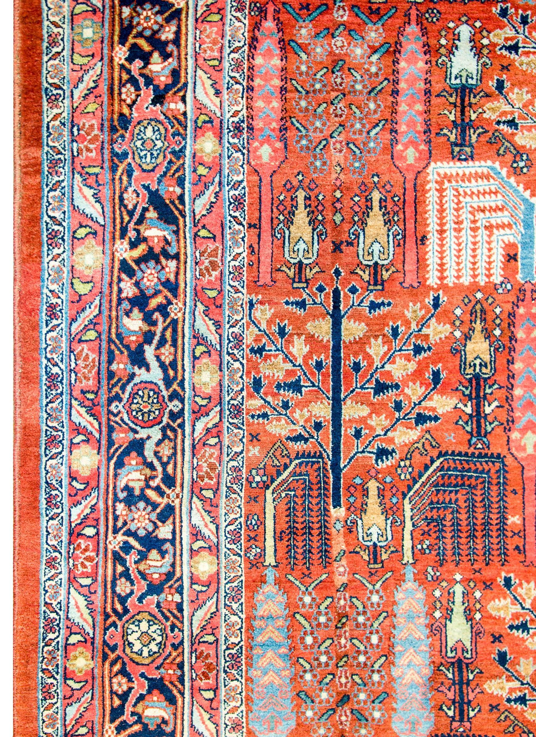 Persian Breathtaking Early 20th Century Bidjar Rug For Sale