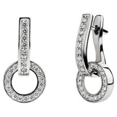 Brilliant Cut 0.56ct Diamond VVS–VS/RW Drop Earrings & Diamonds in 18K Gold