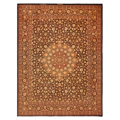 Breathtaking Fine Traditional Vintage Persian Silk Qum Luxury Rug 9'10" x 13'