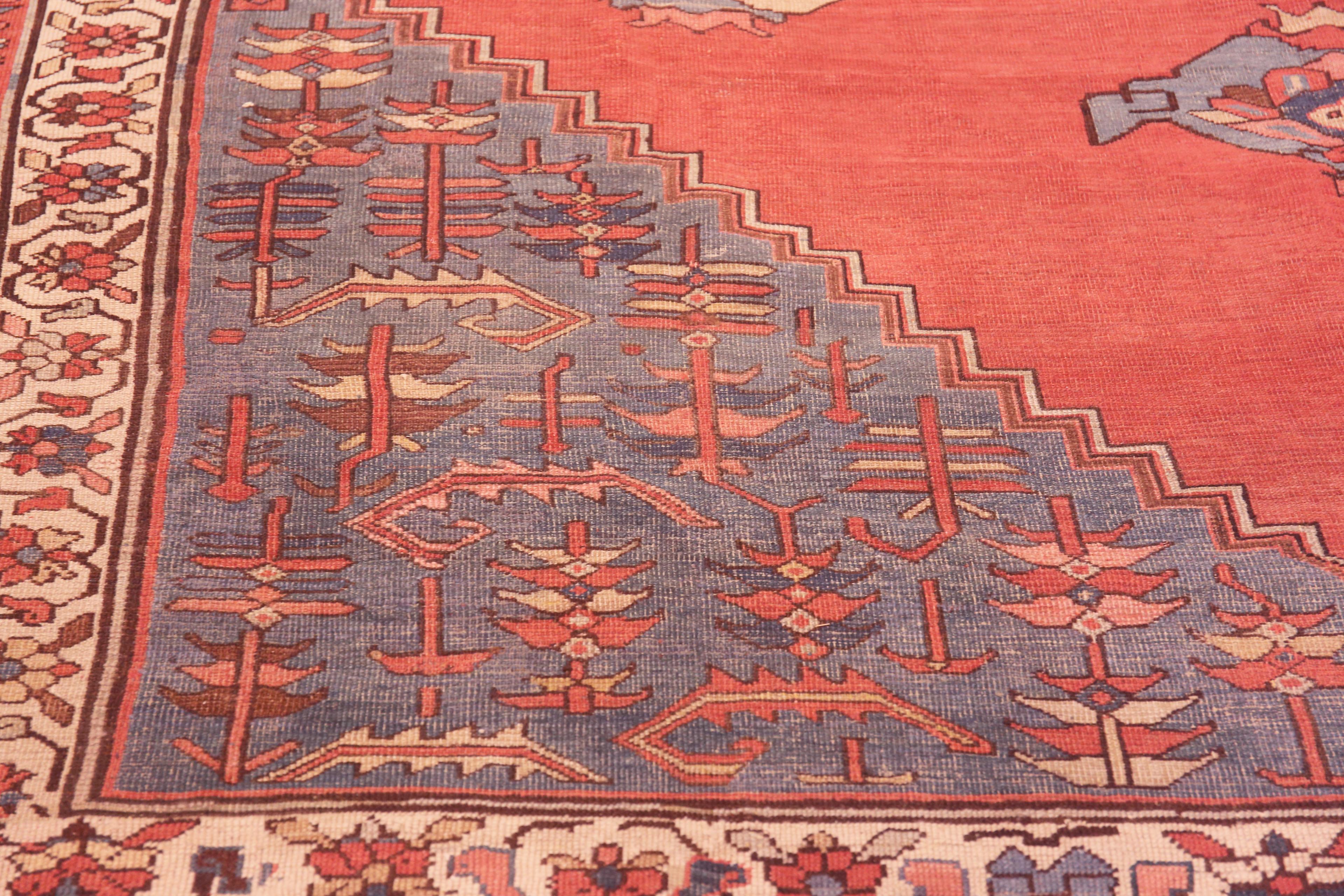 Heriz Serapi Grand tapis persan Serapi ancien à couper le souffle 11'8