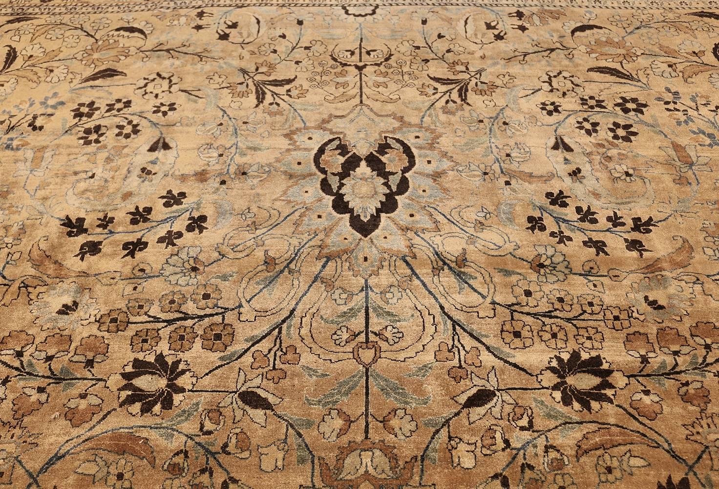 Wool Antique Persian Khorassan Rug. Size: 11' 8