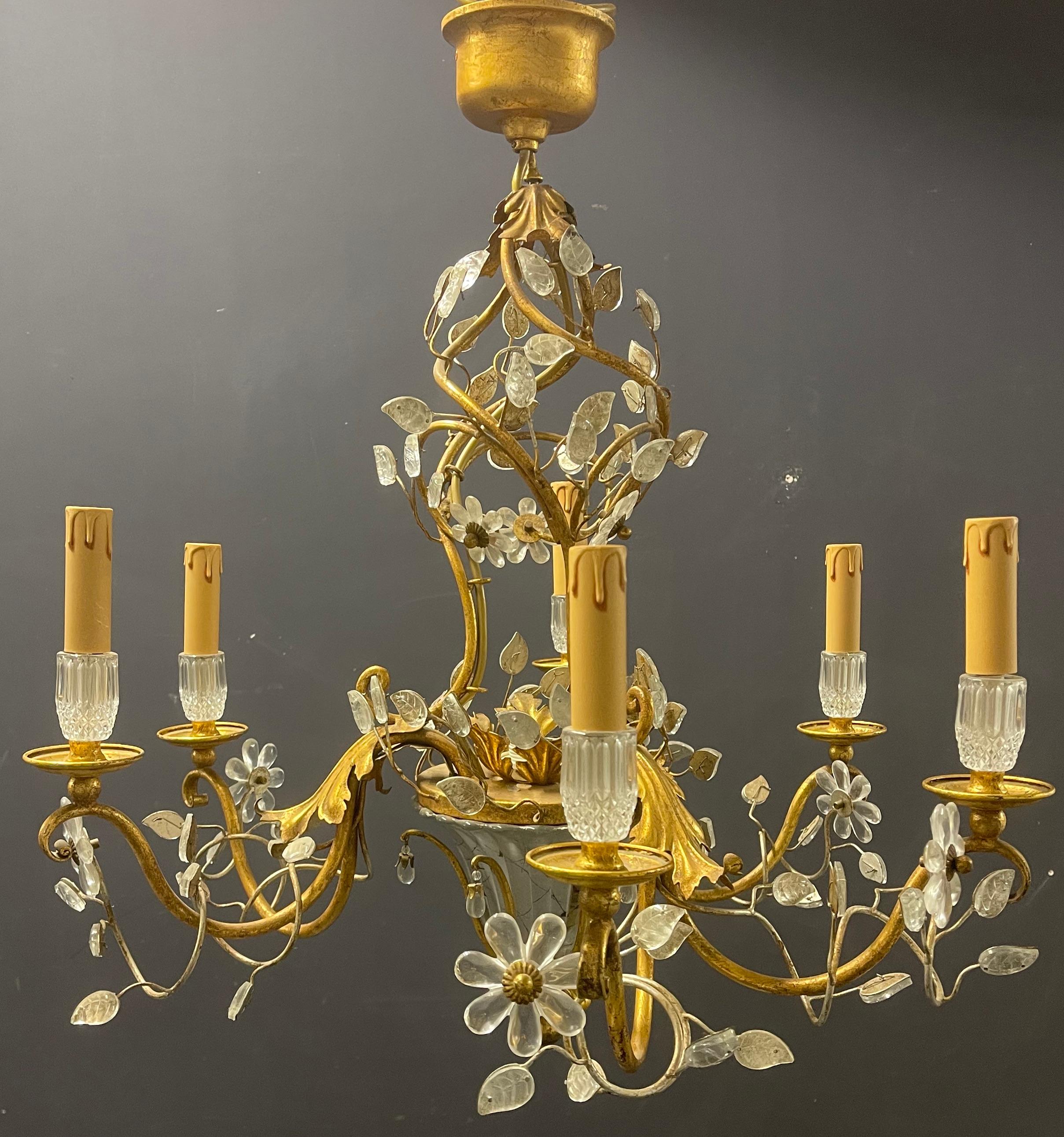 Hollywood Regency Lampadario mozzafiato Maison Bagues in vendita