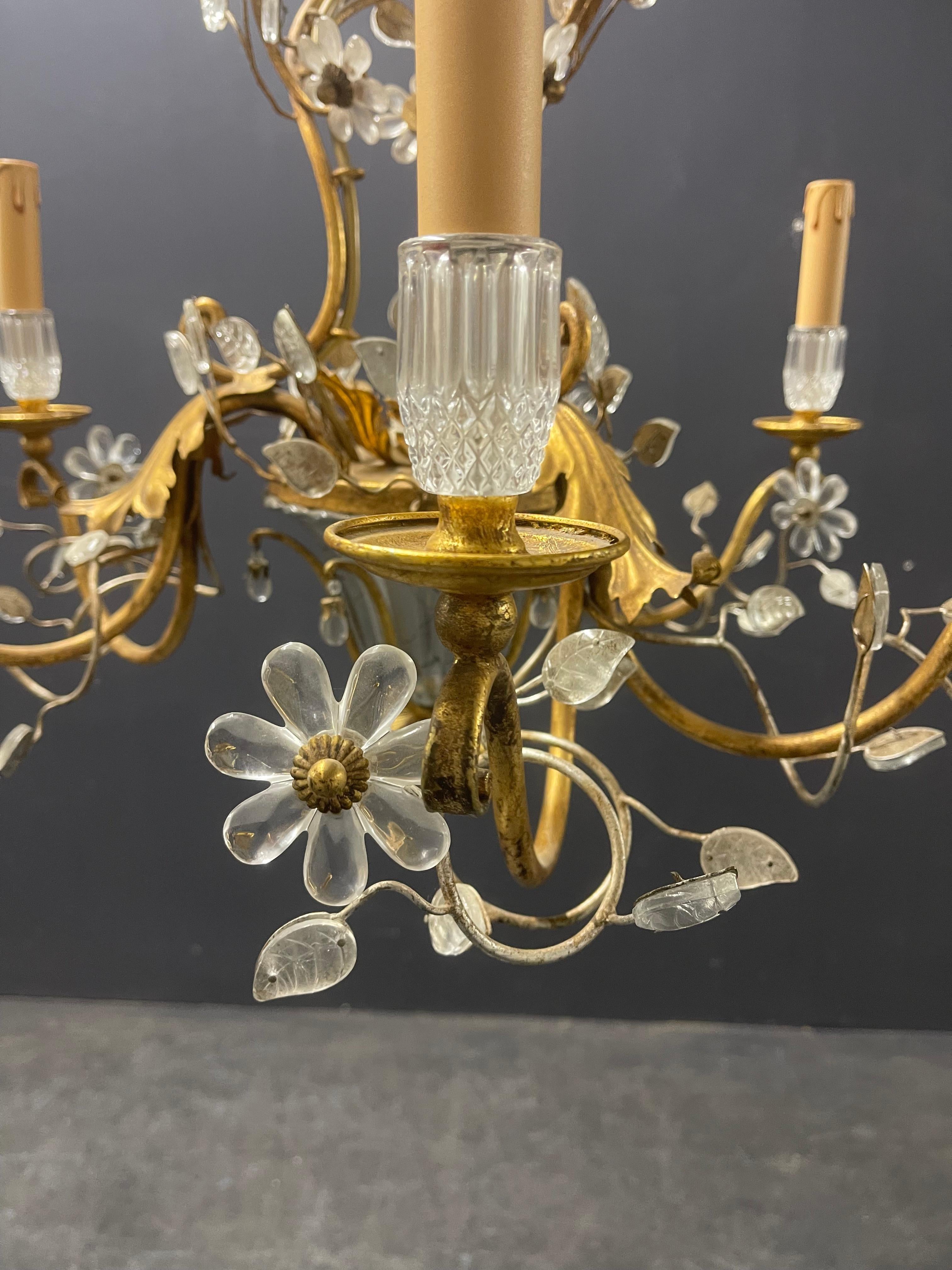 French Breathtaking Maison Bagues Chandelier For Sale