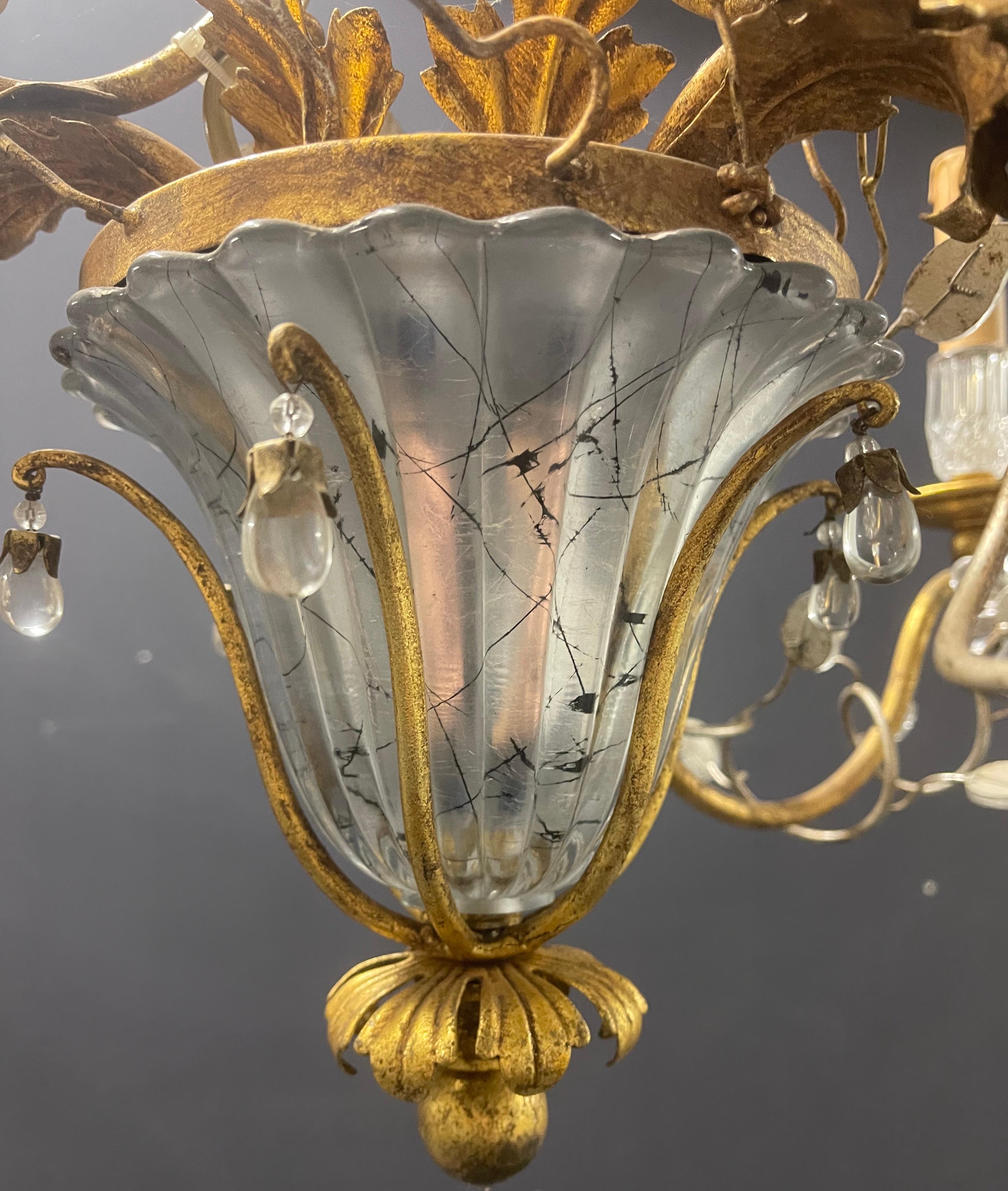 Fin du 20e siècle Lustre de la Maison Bagues à couper le souffle en vente