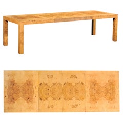 Breathtaking Olivewood Extension Dining Table by Milo Baughman, circa 1975