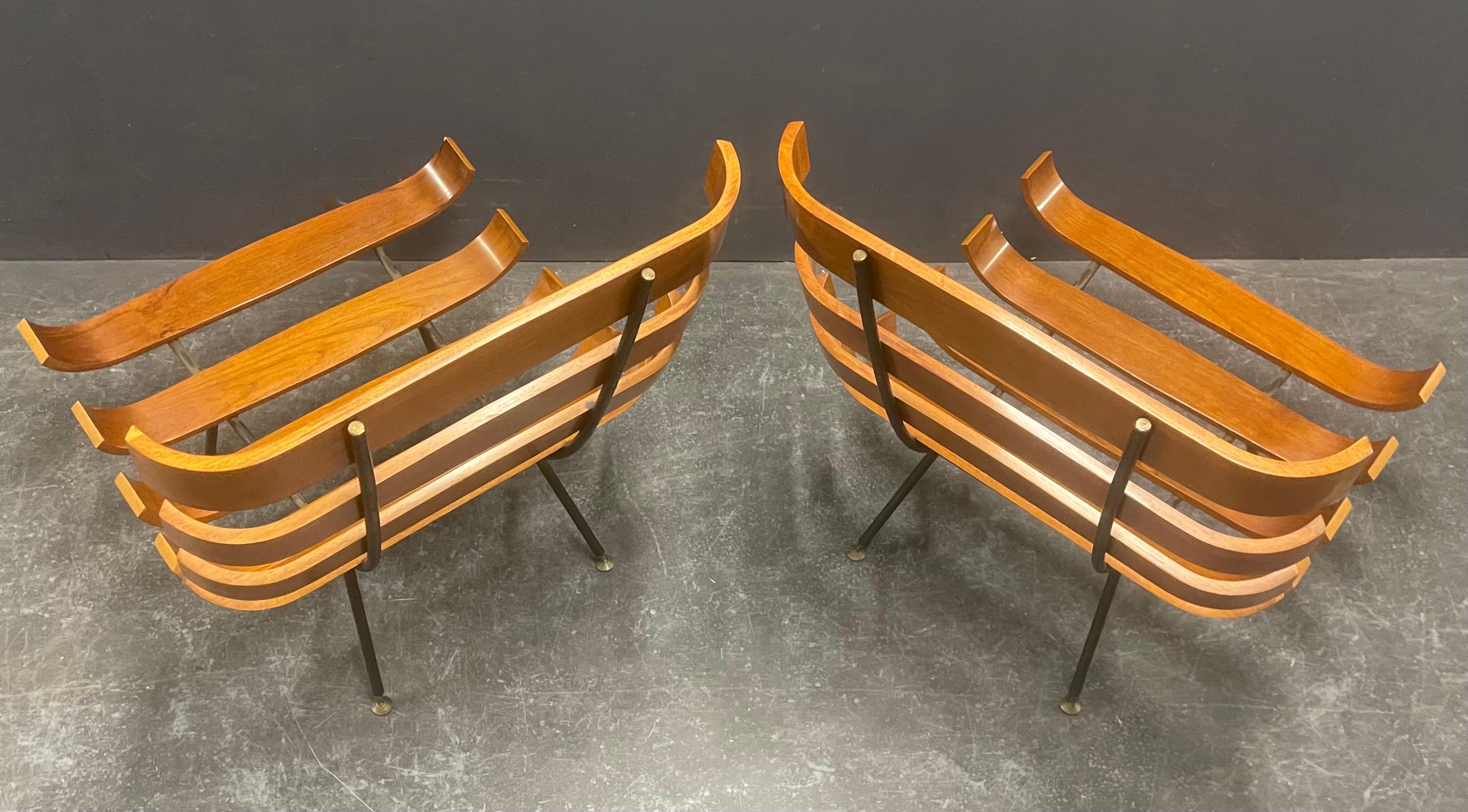 breathtaking pair of costela lounge chairs by carlo hauner and martin eisler 2