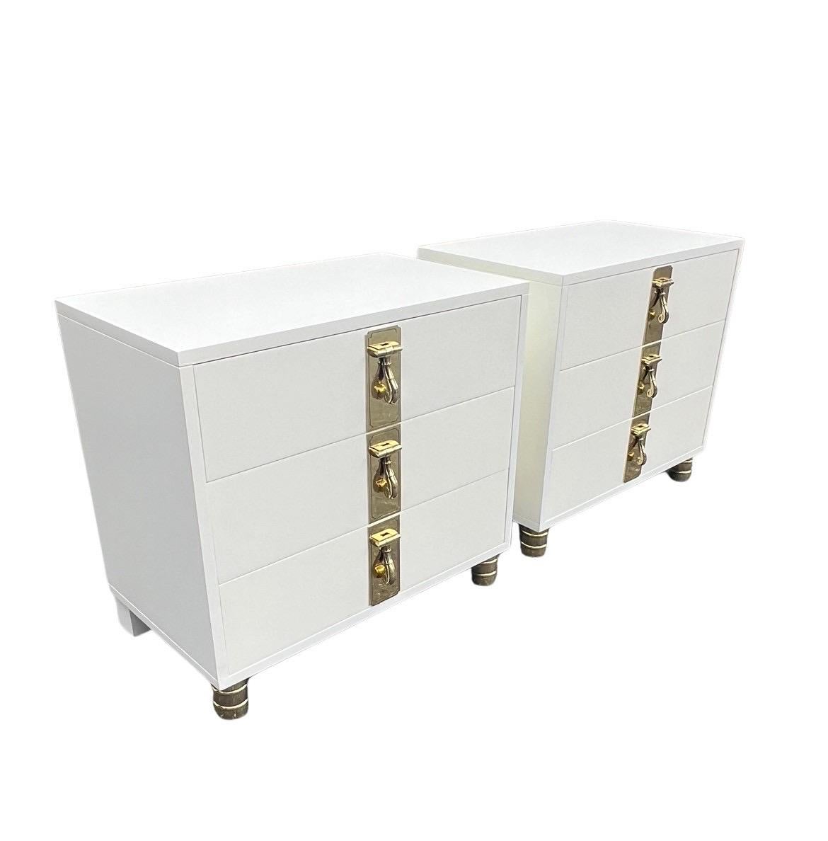 Breathtaking Pair of Vintage Chests by William Doezema for Mastercraft