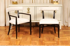 Breathtaking Set of 14 Vintage Klismos Dining Chairs by Robsjohn-Gibbings
