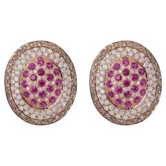 Breathtaking Ruby and Diamond Earrings