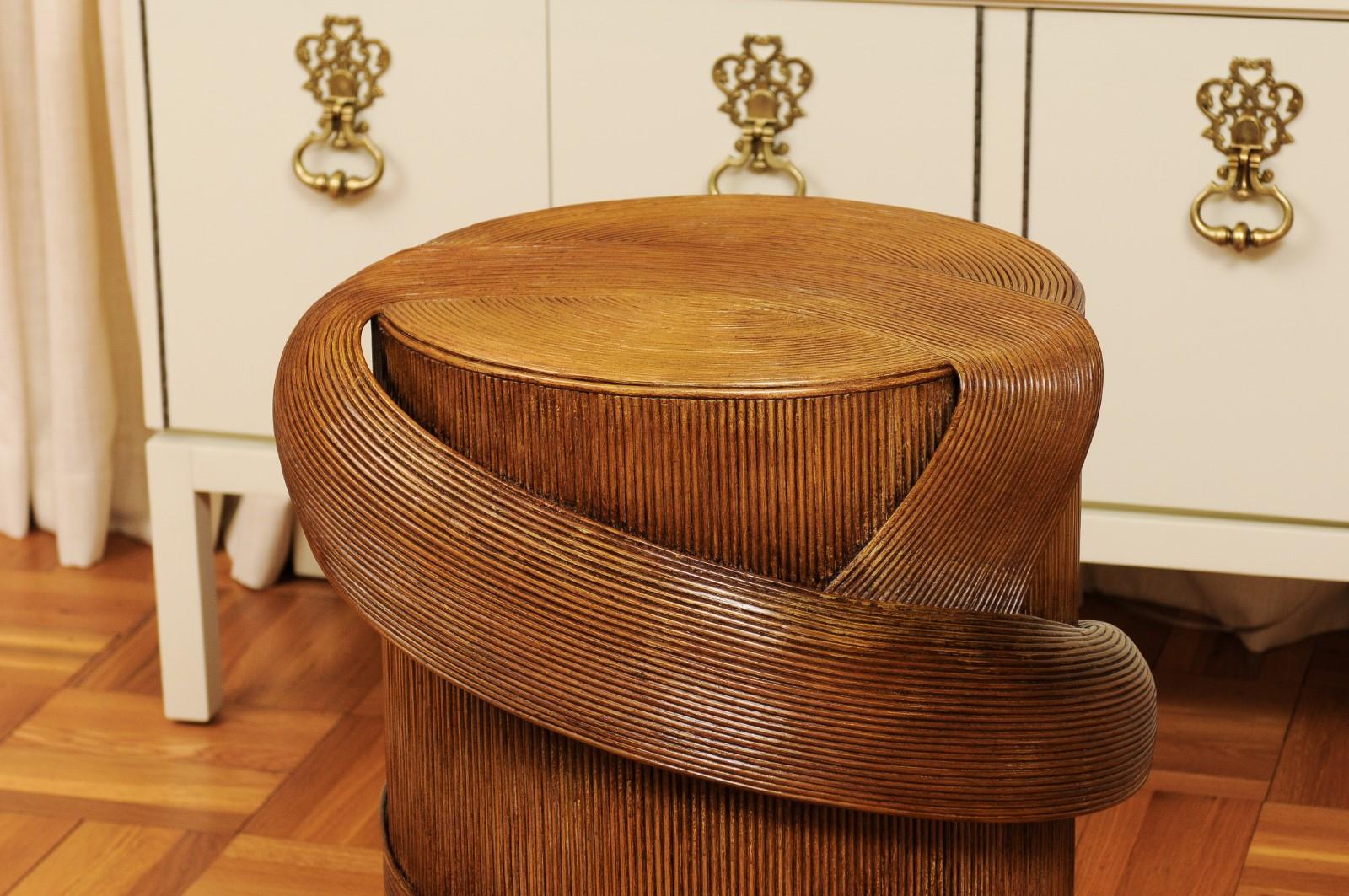 Philippine Breathtaking Trompe L'oiel Dining or Center Table Base by Betty Cobonpue For Sale