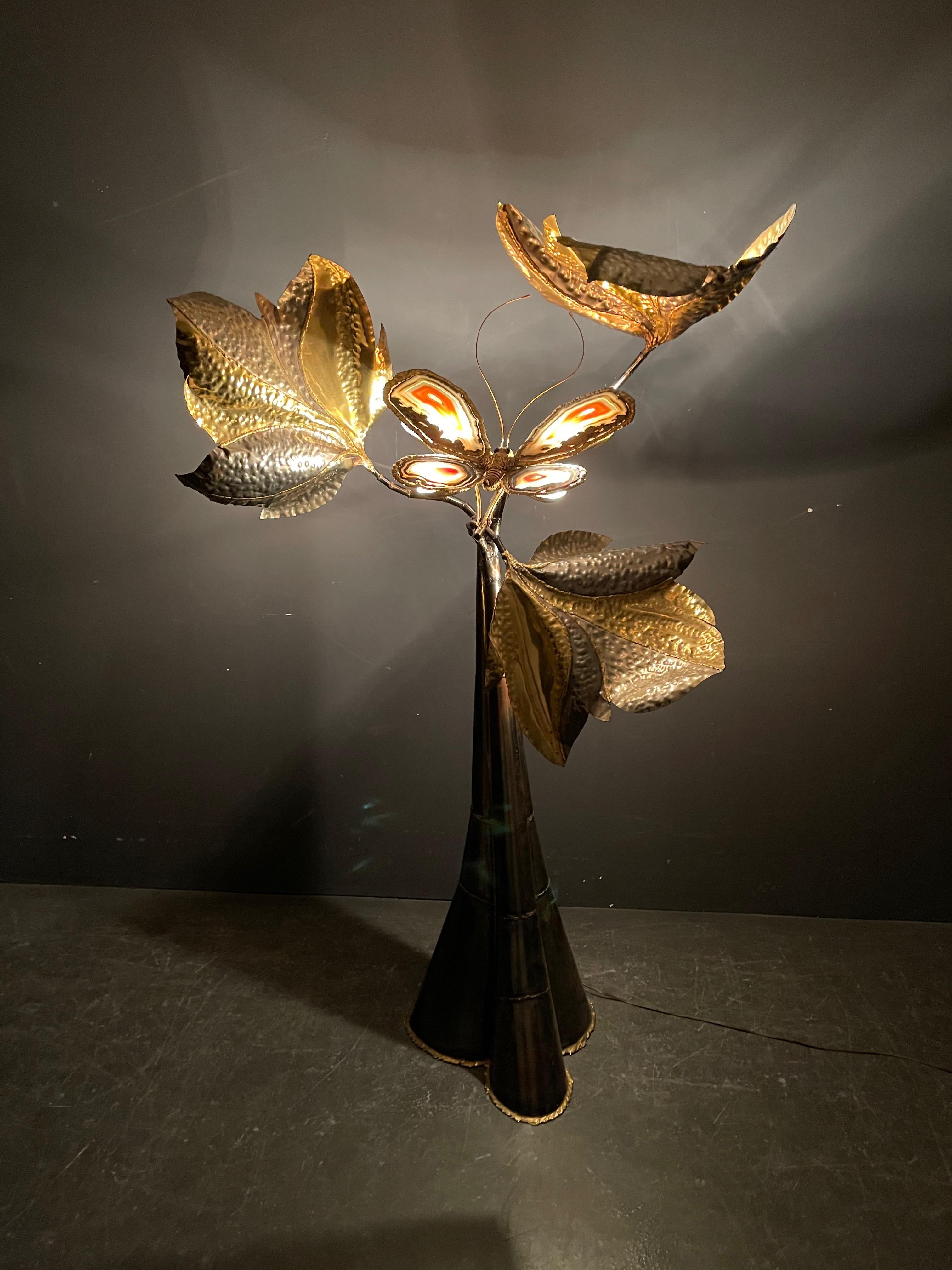 Breathtaking Unique Illuminated Sculpture or Floor Lamp by Artist Isabelle Faure For Sale 8