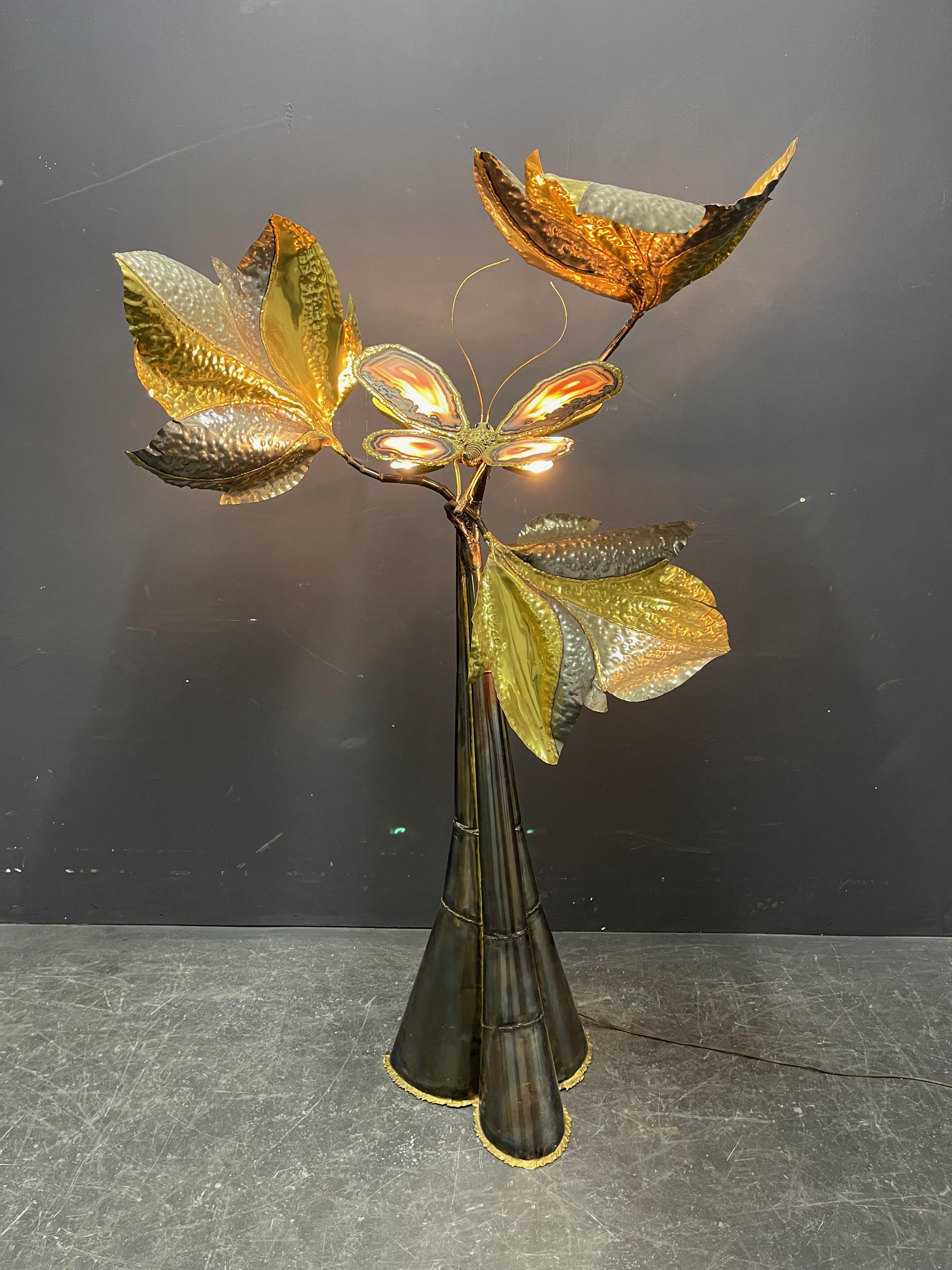 Breathtaking Unique Illuminated Sculpture or Floor Lamp by Artist Isabelle Faure For Sale 9