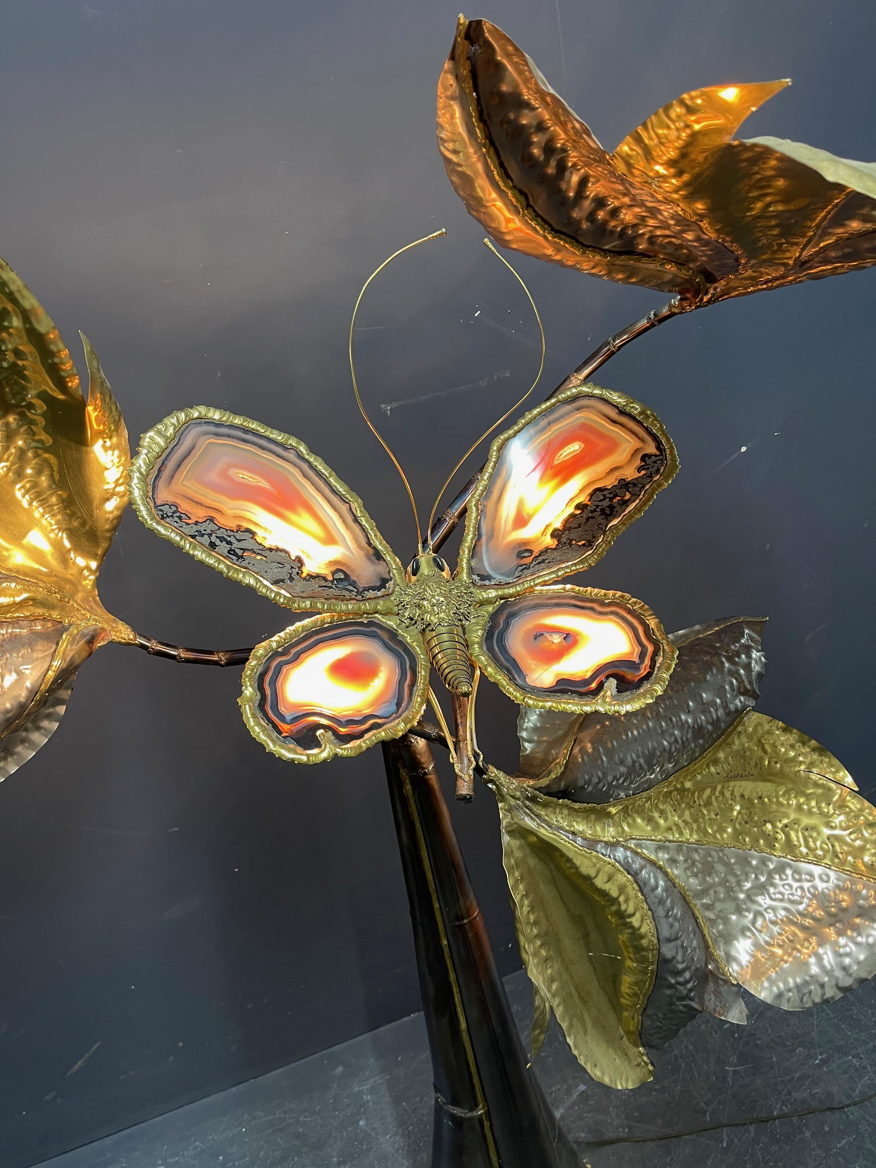 Breathtaking Unique Illuminated Sculpture or Floor Lamp by Artist Isabelle Faure For Sale 11