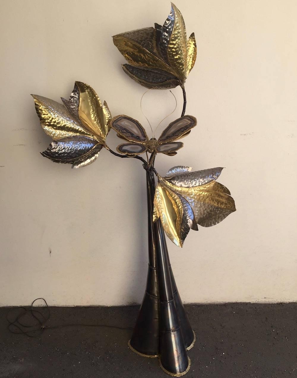 Breathtaking Unique Illuminated Sculpture or Floor Lamp by Artist Isabelle Faure For Sale 5