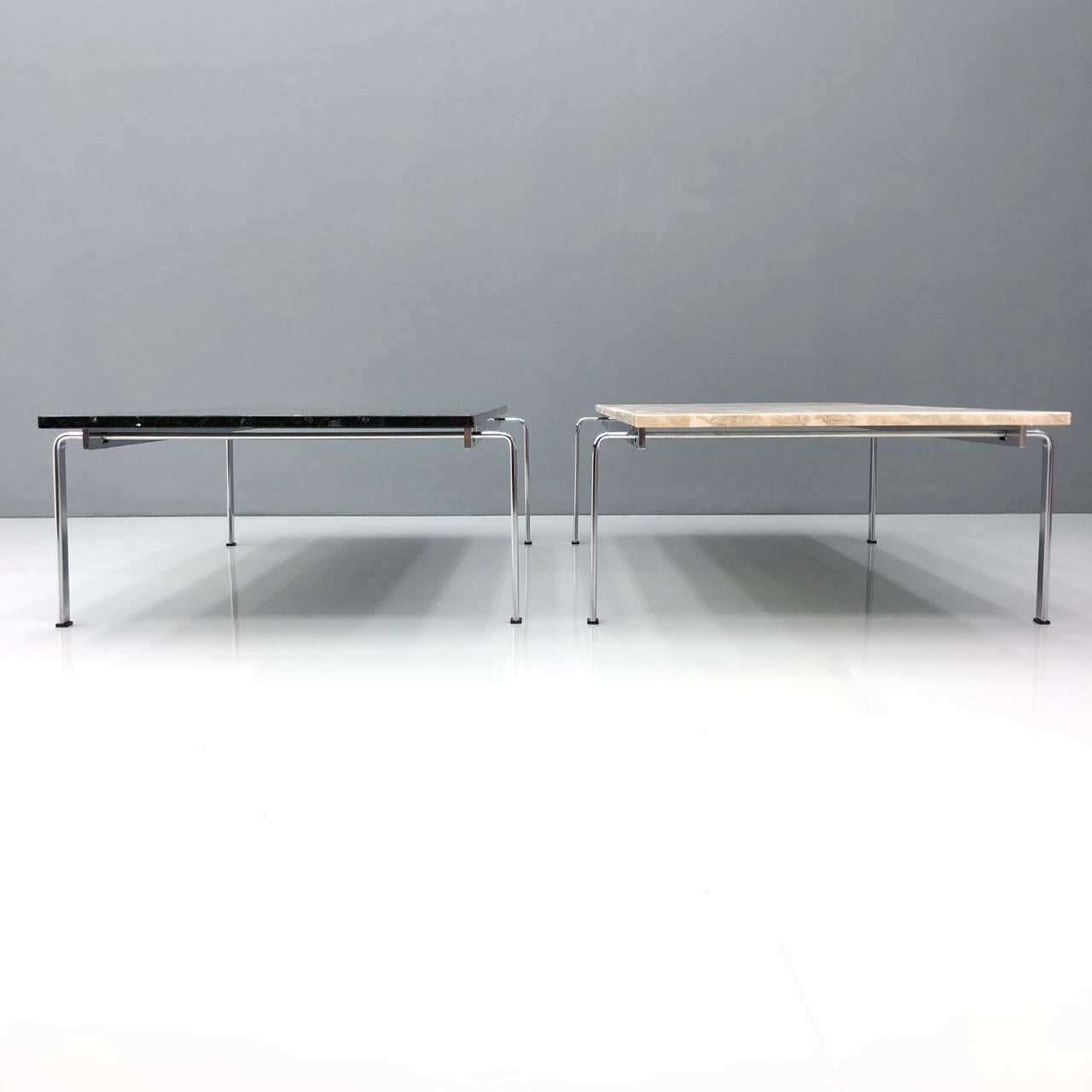 Coffee table FK 91 by Preben Fabricius & Jørgen Kastholm, Kill Production. Only the white marble table is available.
Measures: W 150 cm, D 85 cm, H 38 cm.
Very good condition.
 