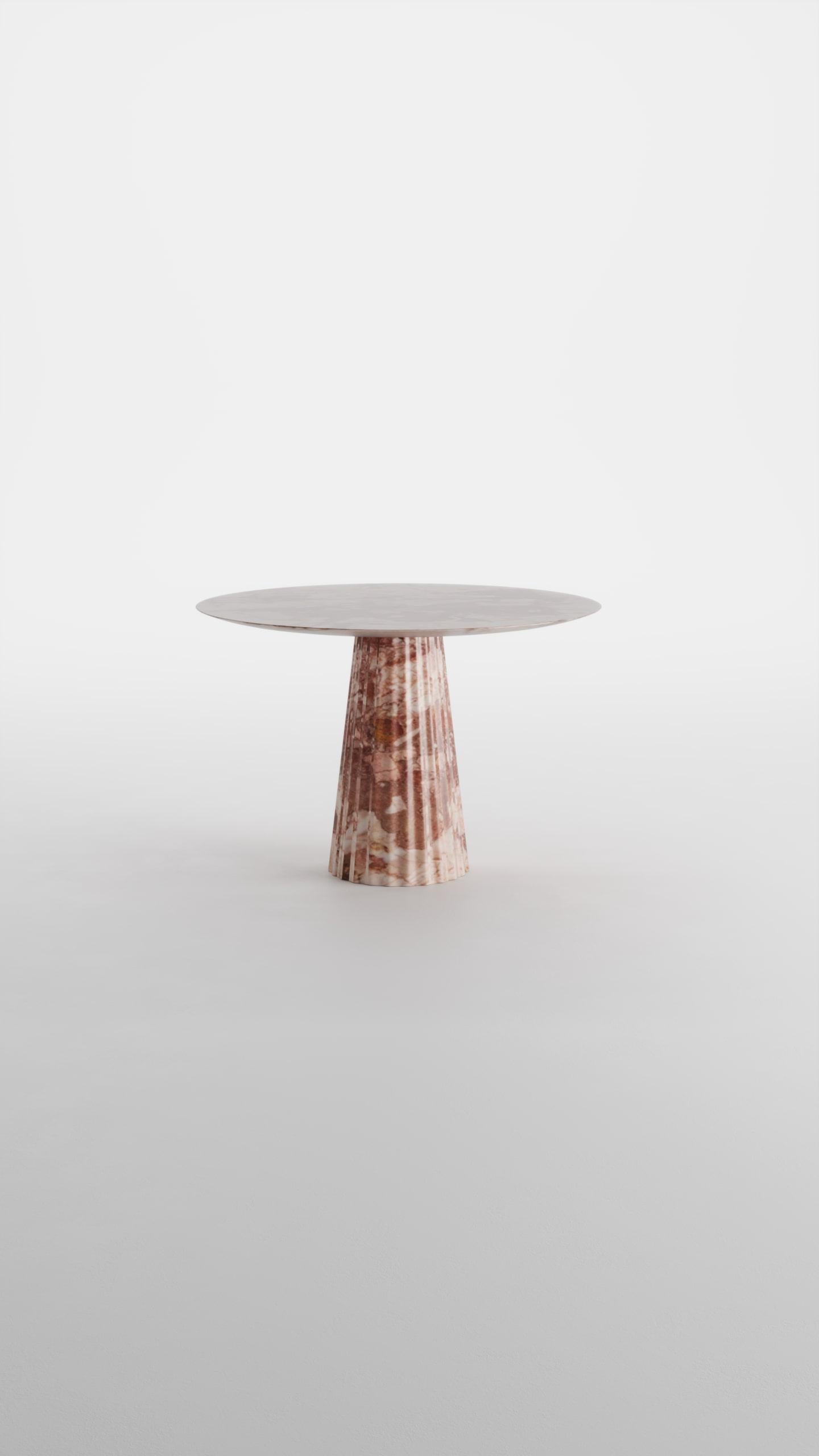 Art Deco Breccia Pernice Marble Dining Table