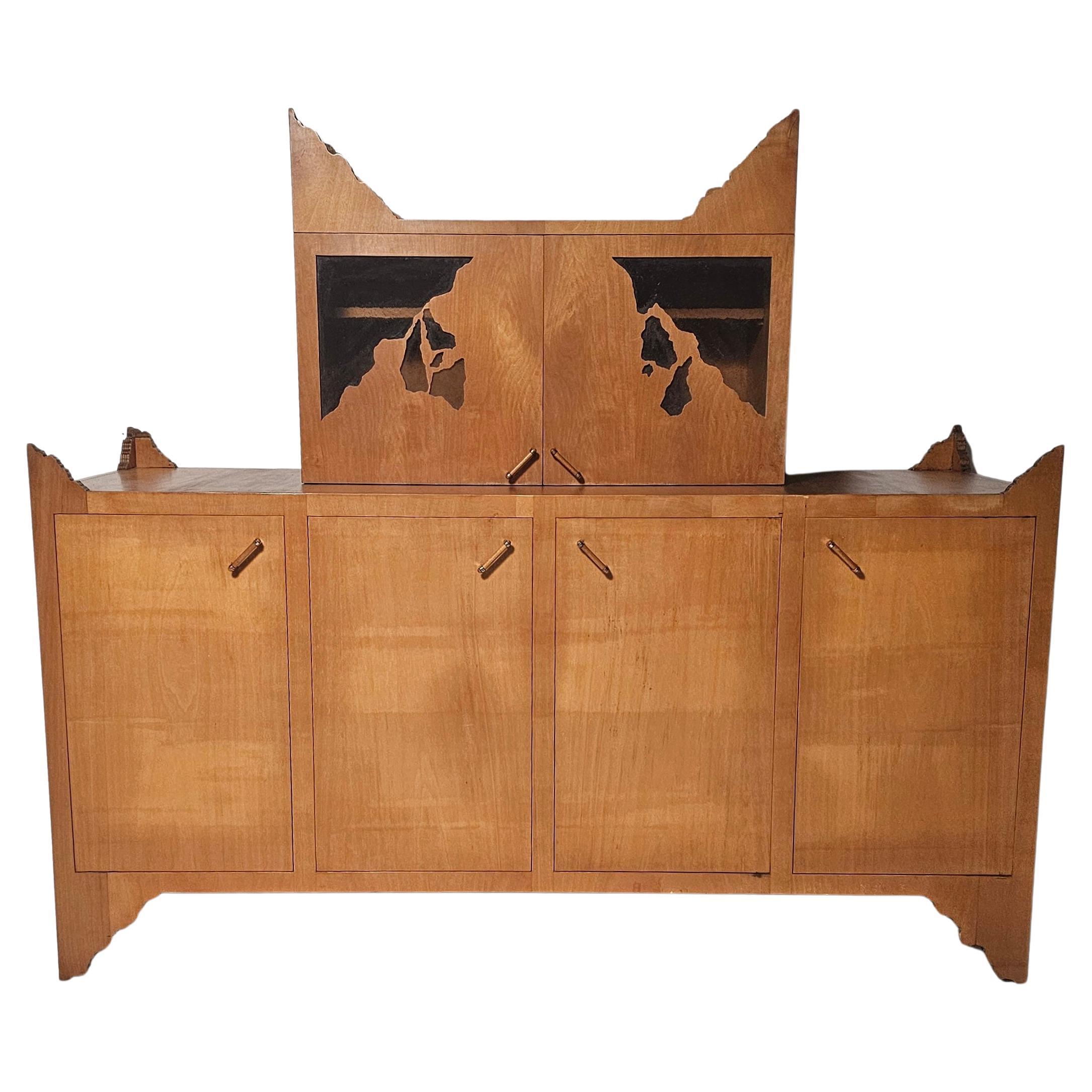 Breccia sideboard designed by Ugo La Pietra, Italy, 1980s For Sale