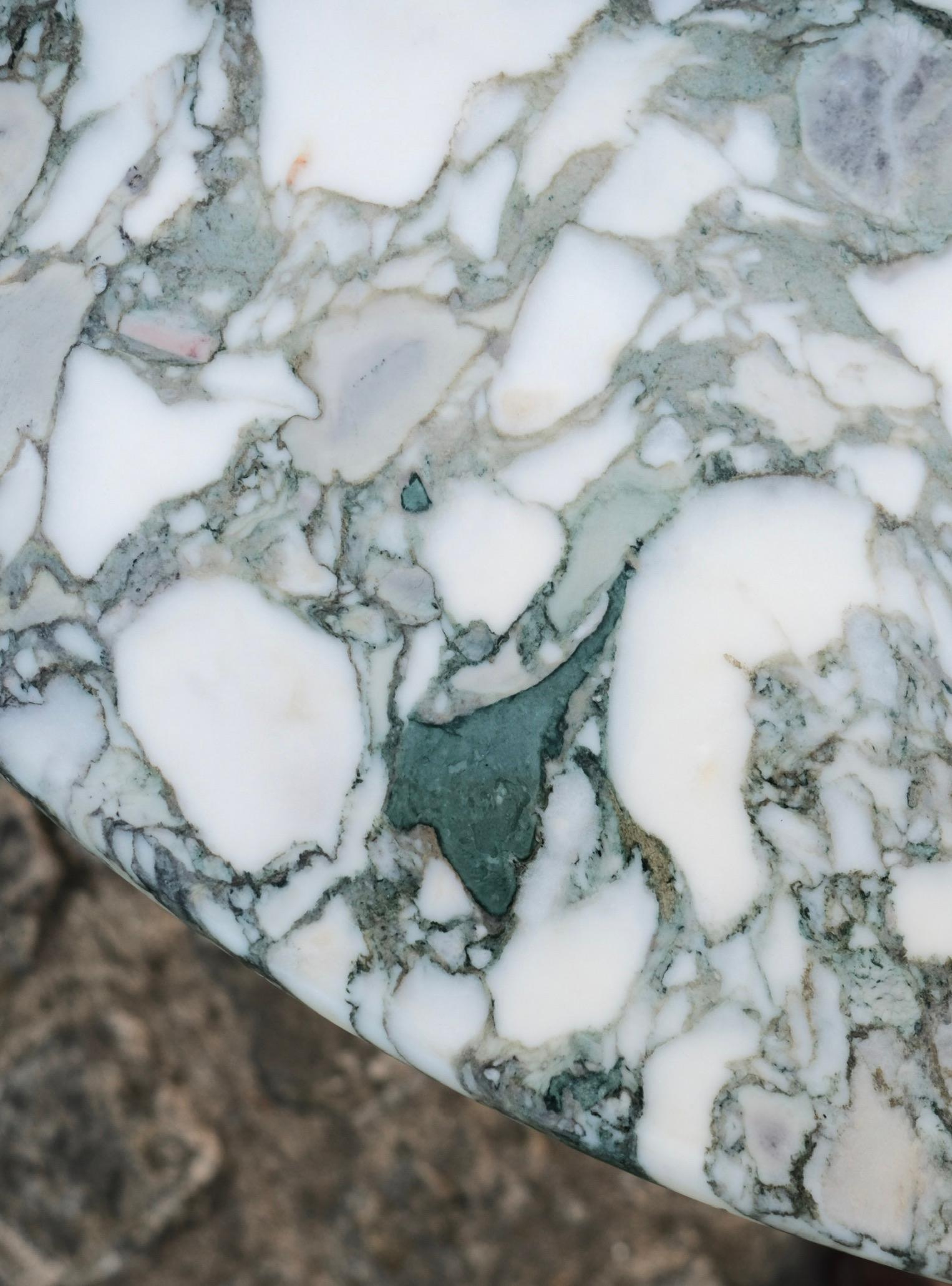Mesa de comedor de mármol Breche Medici, Italia, años 70 en venta 7