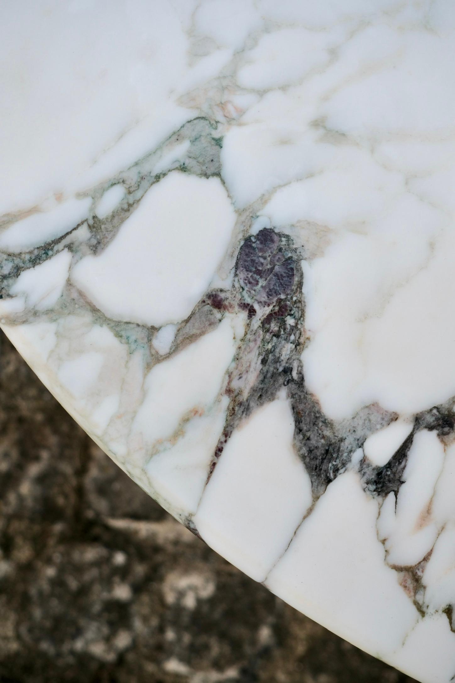 Mesa de comedor de mármol Breche Medici, Italia, años 70 en venta 10
