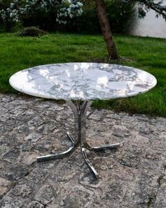 Tavolo da pranzo in marmo Breche Medici, Italia, anni '70