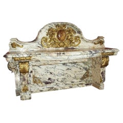 Breche Violette Marble Console